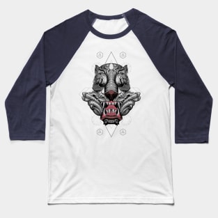 tiger head vector illustration Baseball T-Shirt